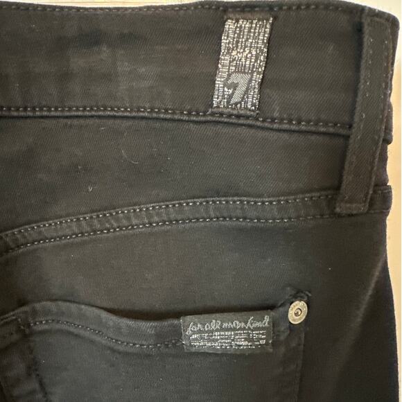7 For All Mankind b(air) Bootcut Denim Jeans Black Size 31 Mid-Rise Dressy - Picture 11 of 13
